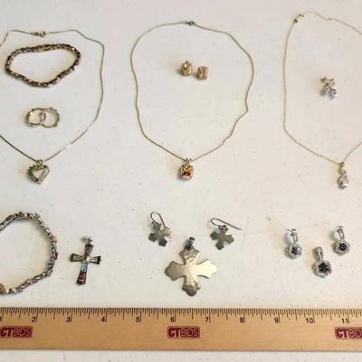 6 Sterling Silver Jewelry Sets, 3 Gold Tone - Barse, Ralph Lauren