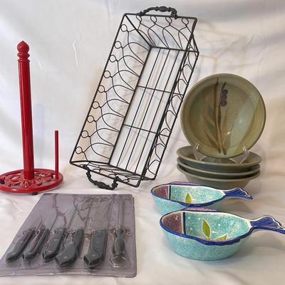 Kitchen: Basket, Towel Rack, Stoneware and More