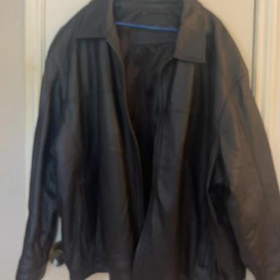 Leather Bomber Jacket 