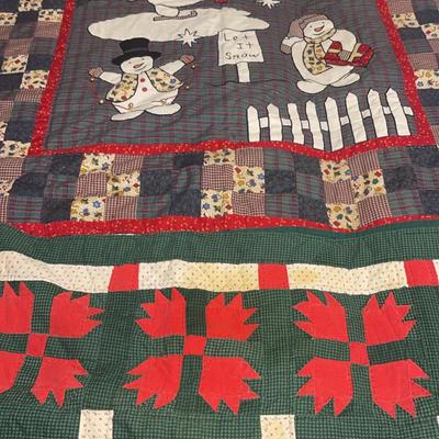 Handmade Christmas Throws 