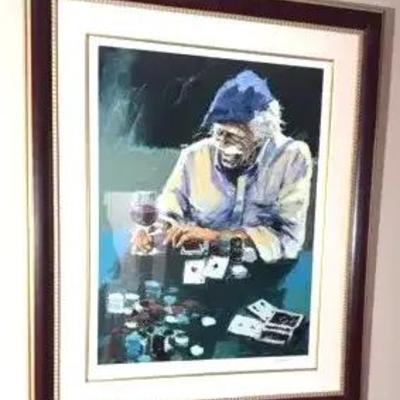 Aldo Luongo “Full House And Red Wine II”  Giclee Print 