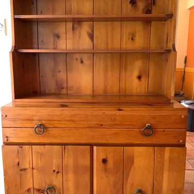 Vintage Pine Hutch