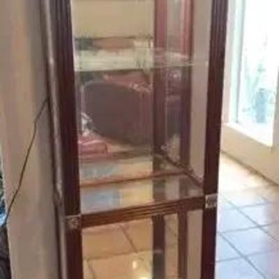 Mirror/Glass Curio Cabinet 