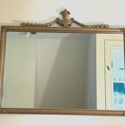 Vintage Ornate Gilt Wall Mirror