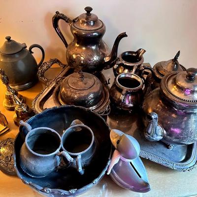 Lot Of Silver plated & Brass Items