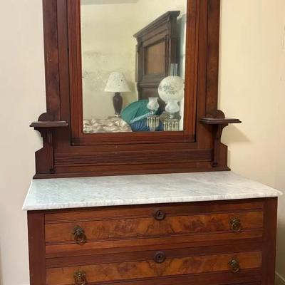 Victorian Marble Top Dresser