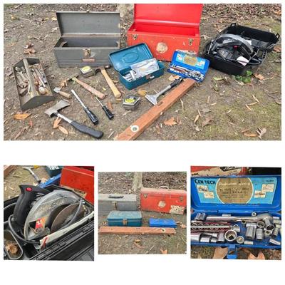 Hand Tools, Tool Boxes, Skil Saw, Vintage Level