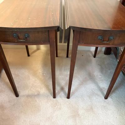 Pair Of Drop Side End Tables