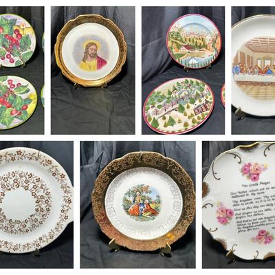 Mixed Decorative  China And Porcelain Plates