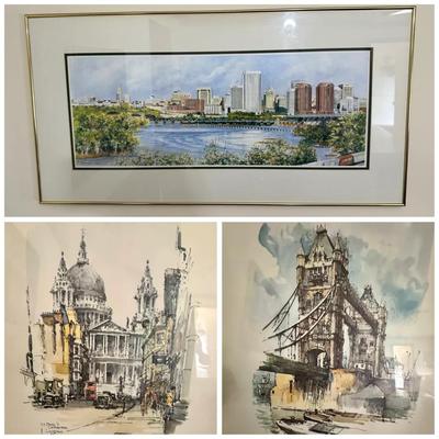 Judy Newcomb & Jan Korthals - 3 Framed Prints 