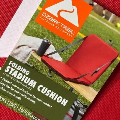 Lot 116:  Two Ozark Trail Folding Stadium Cushion – Portable Padded Seat