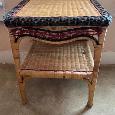 Lot 301: Wicker End Table