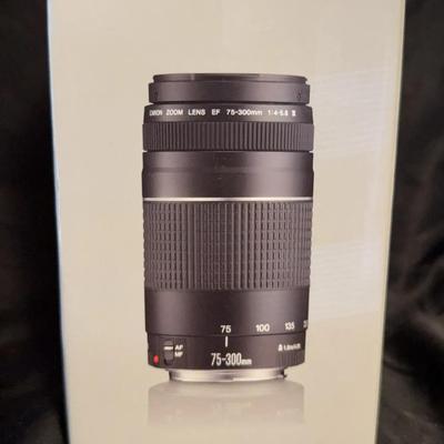 Lot 511: Canon EF 75-300mm f/4-5.6 III Telephoto Zoom Lens – w/ Original Box