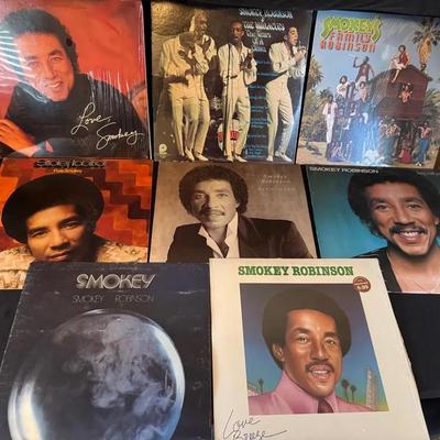 Lot 208: Smokey Robinson Album Collection