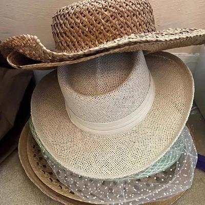 Lot 311: Mystery Lot Of Hats - Church, Straw, Ball Cap, And More