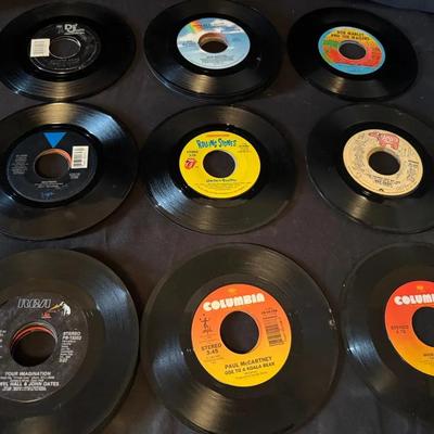 Lot 228:  50 45’s Over Several Genres/Multiple Artists ( Rolling Stones To Beastie Boys)