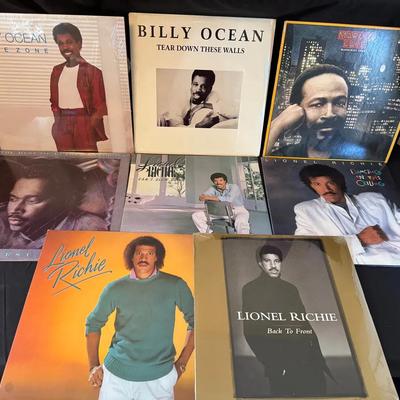 Lot 203: R&B Albums (Marvin Gaye, Luther Vandross, Lionel Richie, Billy Ocean)