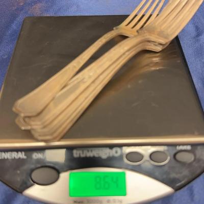 Lot 574: Wm Rodgers, Heavy Silver Plated Forks And Knives
