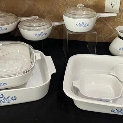 Corningware Blue Cornflower Dish Set