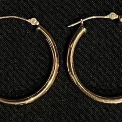 14k Rose Gold Hoop Earrings