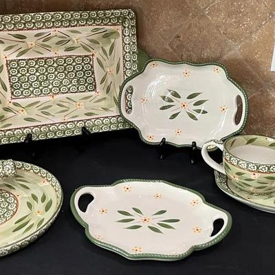 Temp-Tations Green Old World Dishes