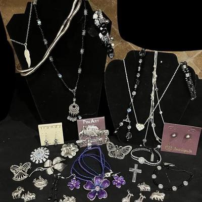 Silver Toned Costume Jewelry 