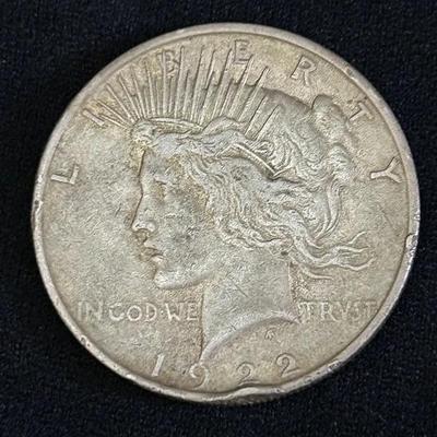 Circulated 1922 Peace Dollar - Unminted