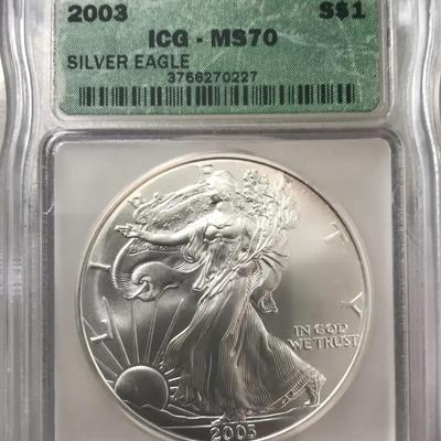 2003 Silver Eagle (MS70)