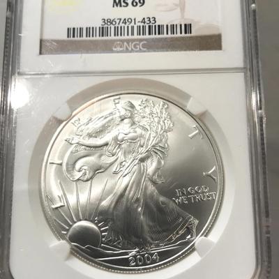 2004 Silver Eagle MS69