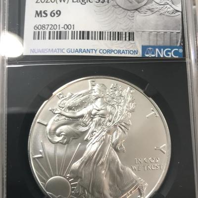 2020 W Silver Eagle MS69