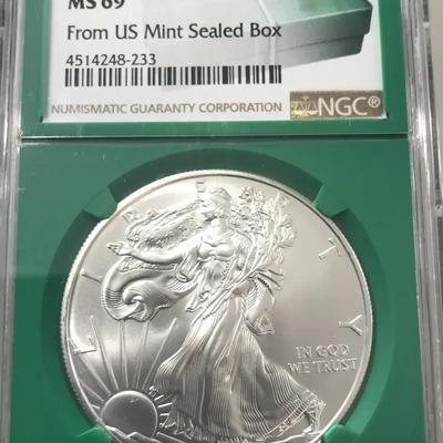 2009 Silver Eagle MS69