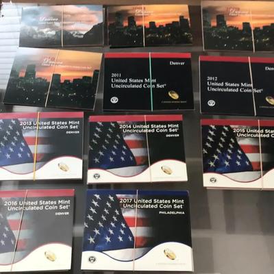 2007-2017 Uncirculated Mint Sets 