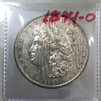 1894 O Morgan Silver Dollar