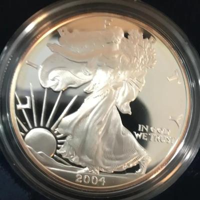 2004 W Silver Eagle Proof Coin