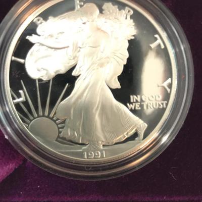 1991 S Silver Eagle Proof Coin 