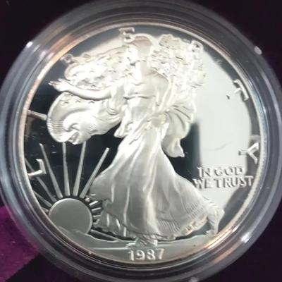 1987 S Silver Eagle Proof Coin