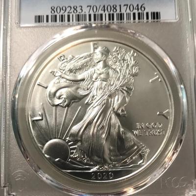 2020 Silver Eagle MS70