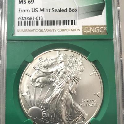 2019 Silver Eagle MS69