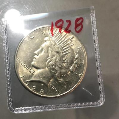 1928 Peace Dollar (AU/MS)
