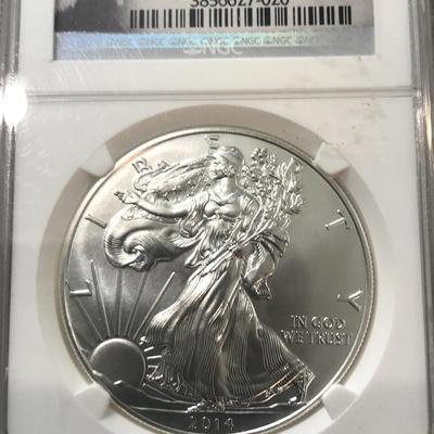 2014 Silver Eagle MS70