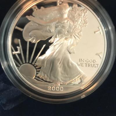 2000 P Silver Eagle Proof Coin 