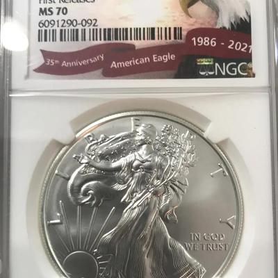 2021 Silver Eagle (MS70)