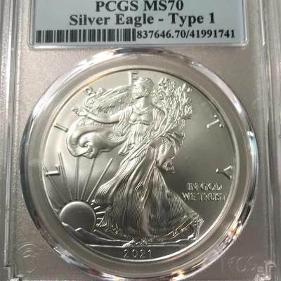 2021 Silver Eagle Type 1 MS70