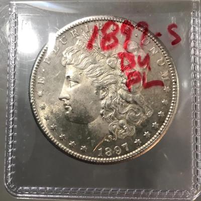 1897-S Morgan Silver Dollar (BU)