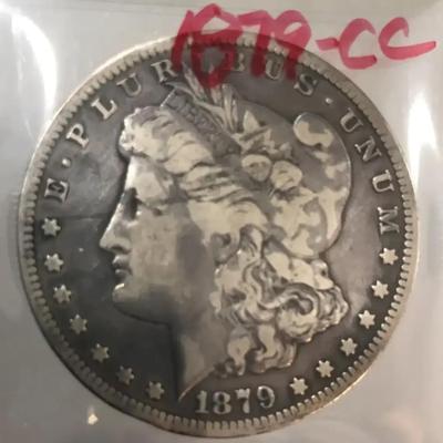1879-CC Morgan Silver Dollar