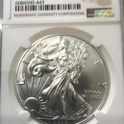 2020 Silver Eagle MS70