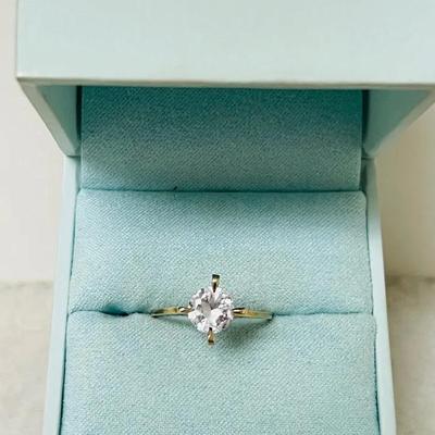10K Gold Solitaire Ring