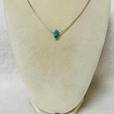 Unmarked Silver and Turquoise Jewelry 