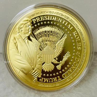 Presidential Roles of Donald Trump Gold Coin