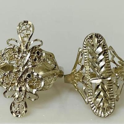 Sterling Silver Filigree Rings